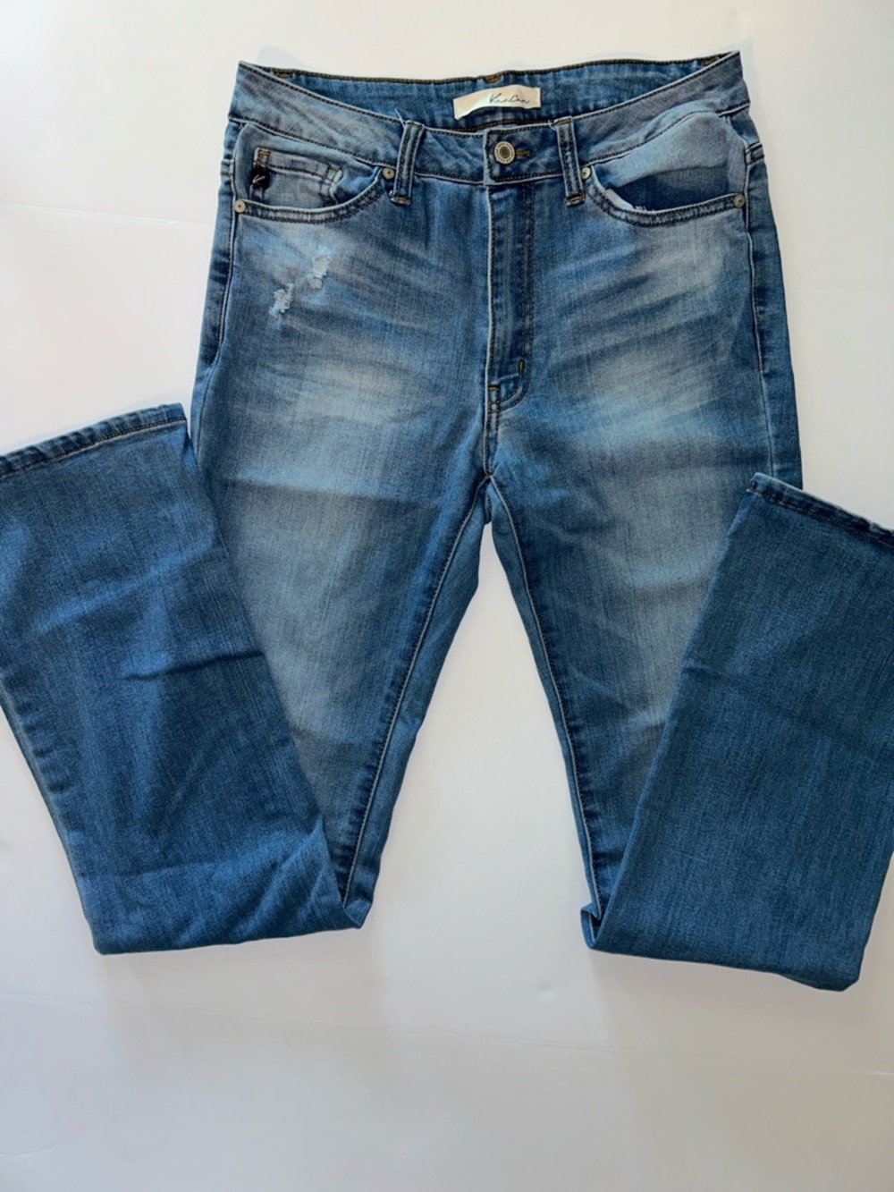 Kancan high rise bootcut light wash jean sz 28/9